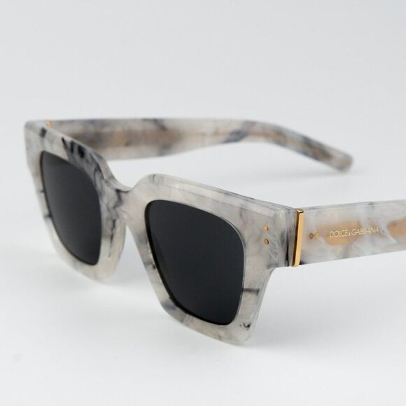 NEW D&G DG4413 342887 Grey Marble Grey Square Unisex Sunglasses main image 9
